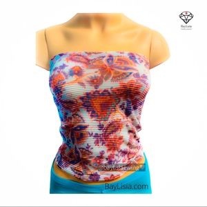 Floral tube top